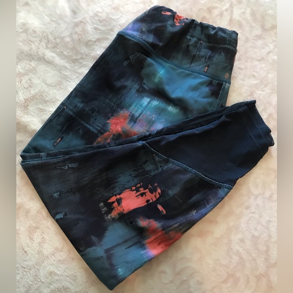 Colorful Workout Leggings with Sheer Bottom - Picture 2 of 4